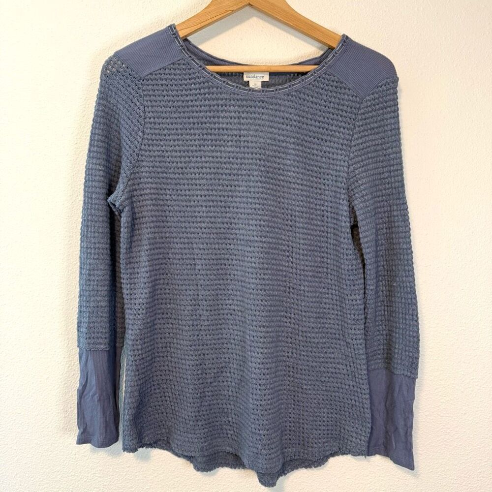 Sundance Waffle Knit Thermal Long Sleeve Tee Size Medium‎
